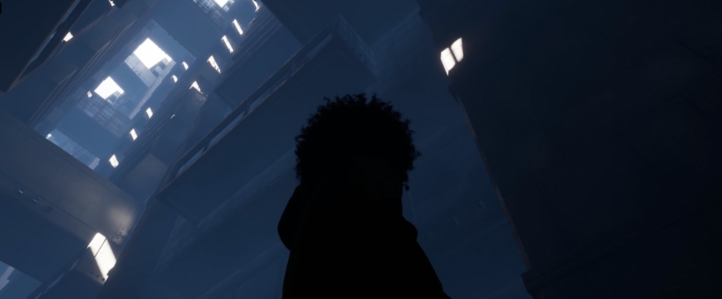 Concept art for Devon: an Afrofuturist cyberpunk city at dawn